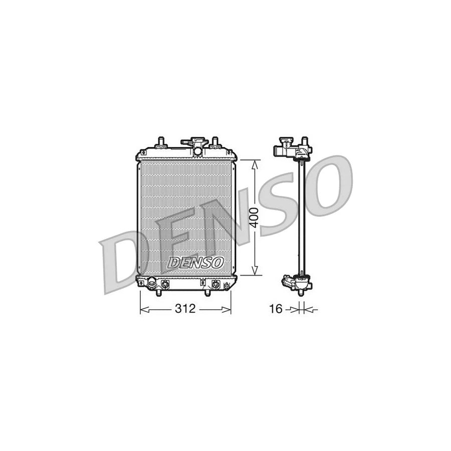 DENSO DRM50050 Engine Radiator for Daihatsu Sirion II (M300)