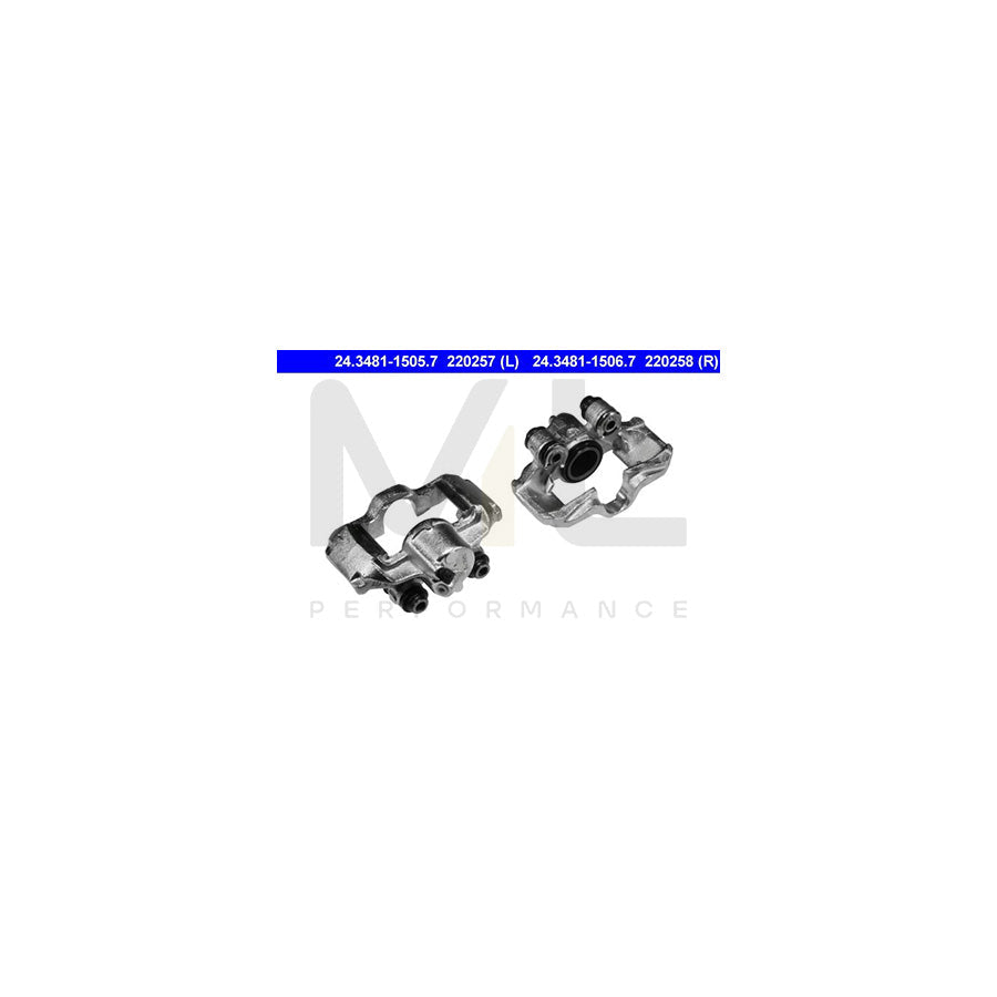 ATE 24.3481-1505.7 Brake Caliper with holder