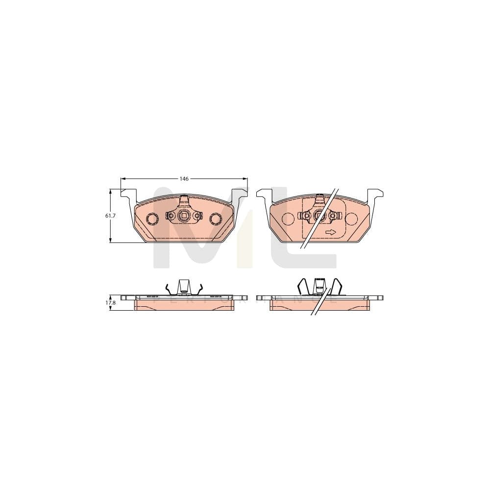 TRW Gdb2266 Brake Pad Set