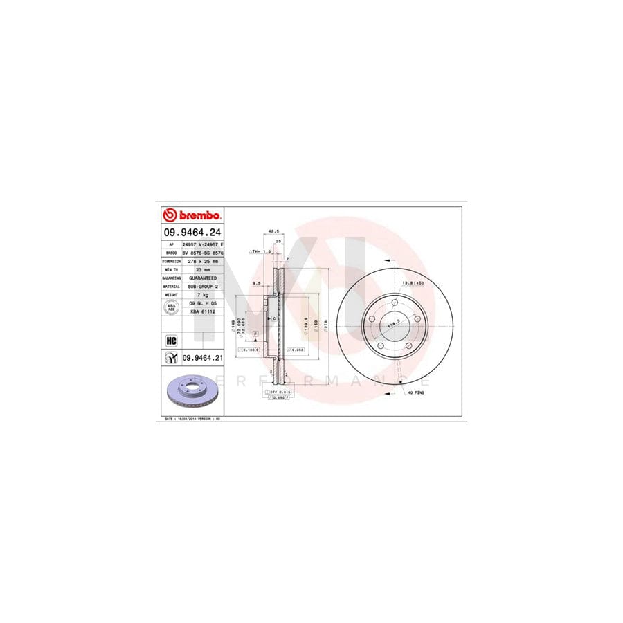 brembo-09-9464-24-brake-disc-internally-vented-high-carbon