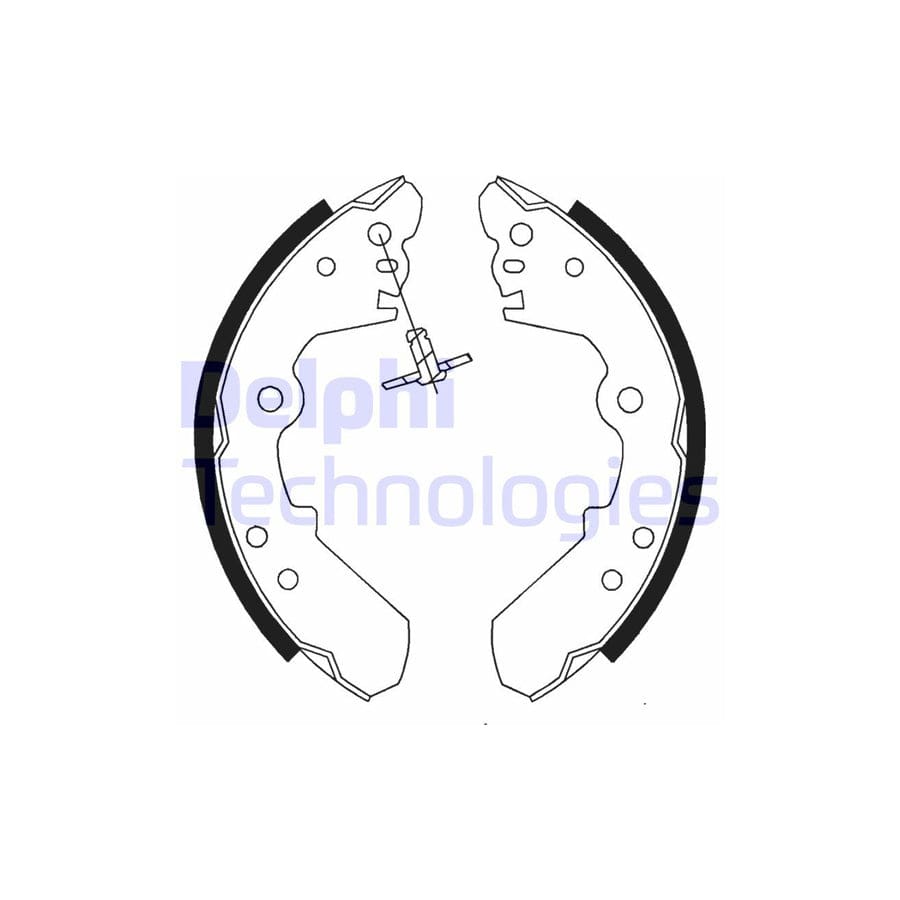 Delphi Ls1687 Brake Shoe Set