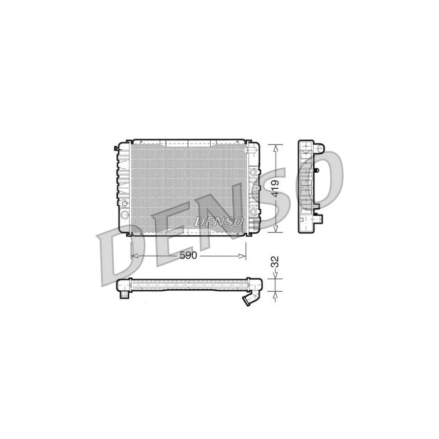 DENSO DRM33003 Engine Radiator for Volvo 240