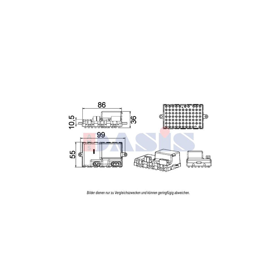 AKS Dasis 700023N Regulator, Passenger Compartment Fan
