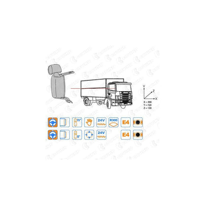 Covind 144/506 Outside Mirror, Driver Cab
