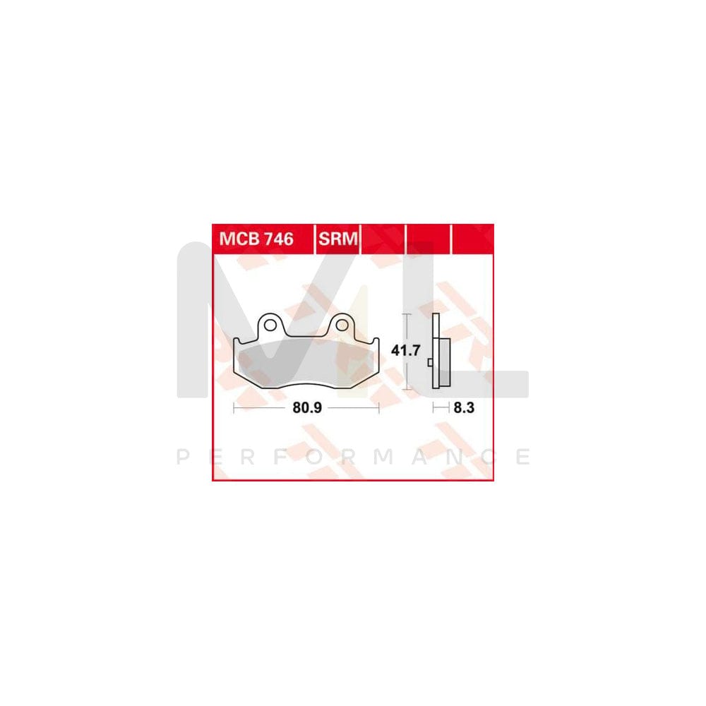 TRW Sinter Maxi Scooter Mcb746Srm Brake Pad Set