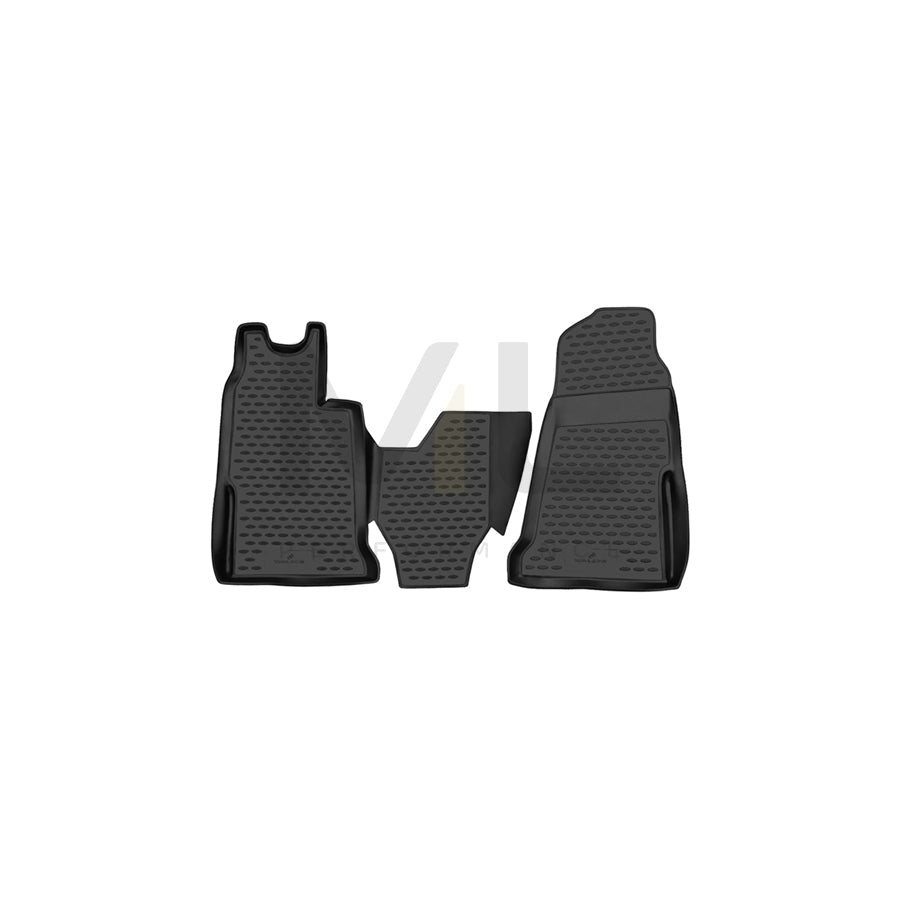 WALSER Tailored, XTR 75205 Floor mat set Elastomer, Front, Black
