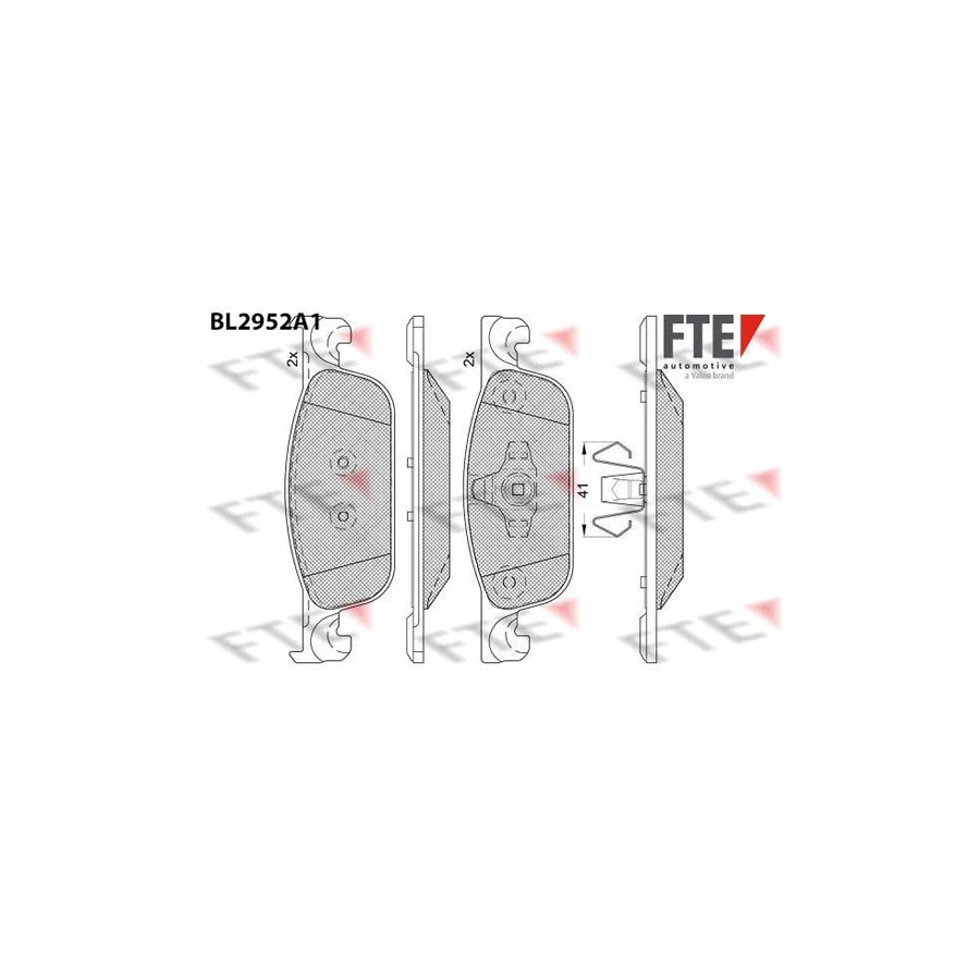 FTE 9011195 Brake Pad Set