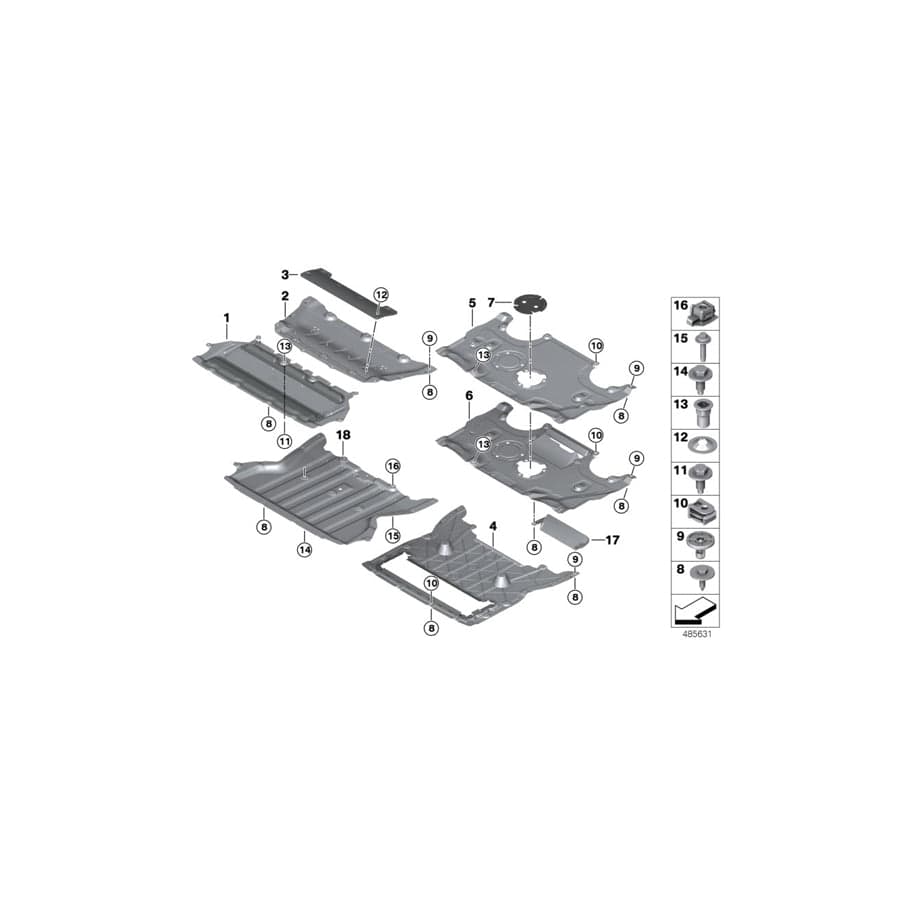 Genuine BMW 51757363731 G12 G16 G32 Cover For Steering Gear AWD (Inc. 750LdX, 750LiX 4.4 & 740LiX)