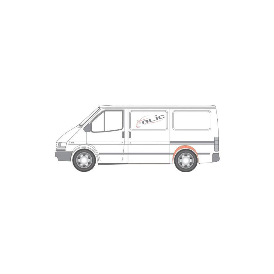 Blic 6504-03-2515551P Repair Panel For Ford Transit