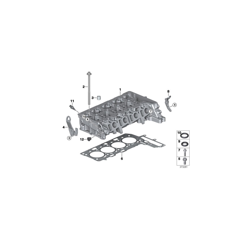 Genuine BMW 11128513709 F26 G30 G31 Cylinder Head (Inc. X3 18d, 420d & 420dX)