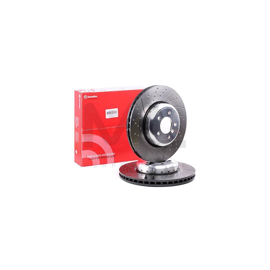 BREMBO TWO-PIECE DISCS LINE 09.C394.13 Brake Disc Internally Vented, Slotted / Perforated, Two-piece brake disc, Coated, High-carbon, with bolts/screws | ML Performance Car Parts