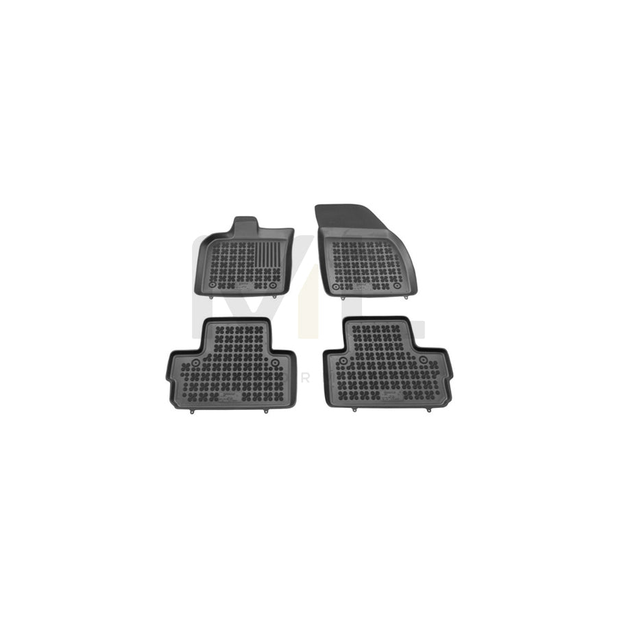 REZAW PLAST Tailored 200407 Floor mat set for VOLVO C30 (533) Elastomer, Front and Rear, Quantity: 4, Black