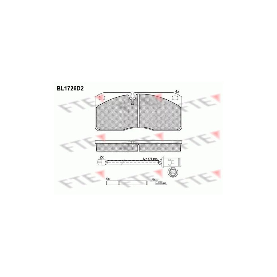 FTE Bl1726D2 Brake Pad Set