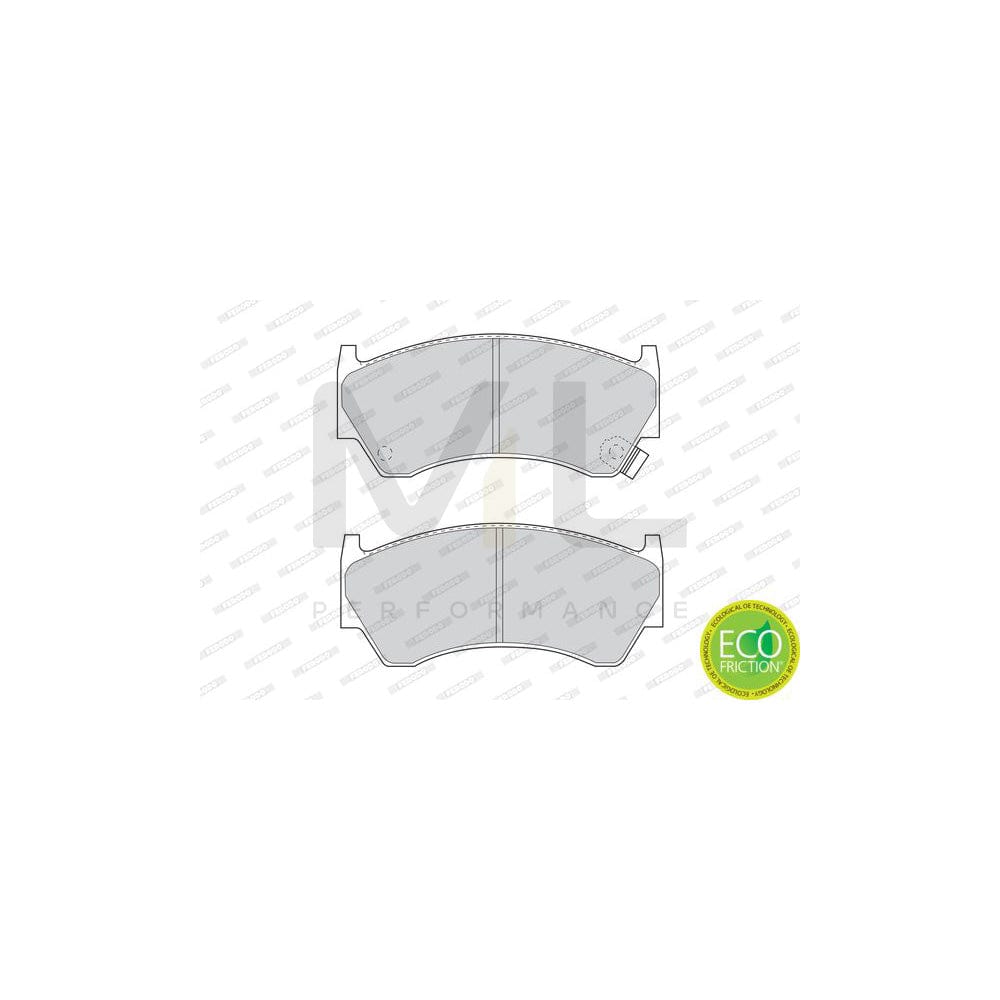 Ferodo Premier Eco Friction FDB1091 Brake Pad Set With Acoustic Wear Warning, Without Accessories