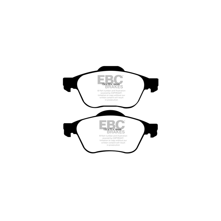 EBC DP1421 Toyota Avensis Ultimax Front Brake Pads 2 | ML Performance UK Car Parts