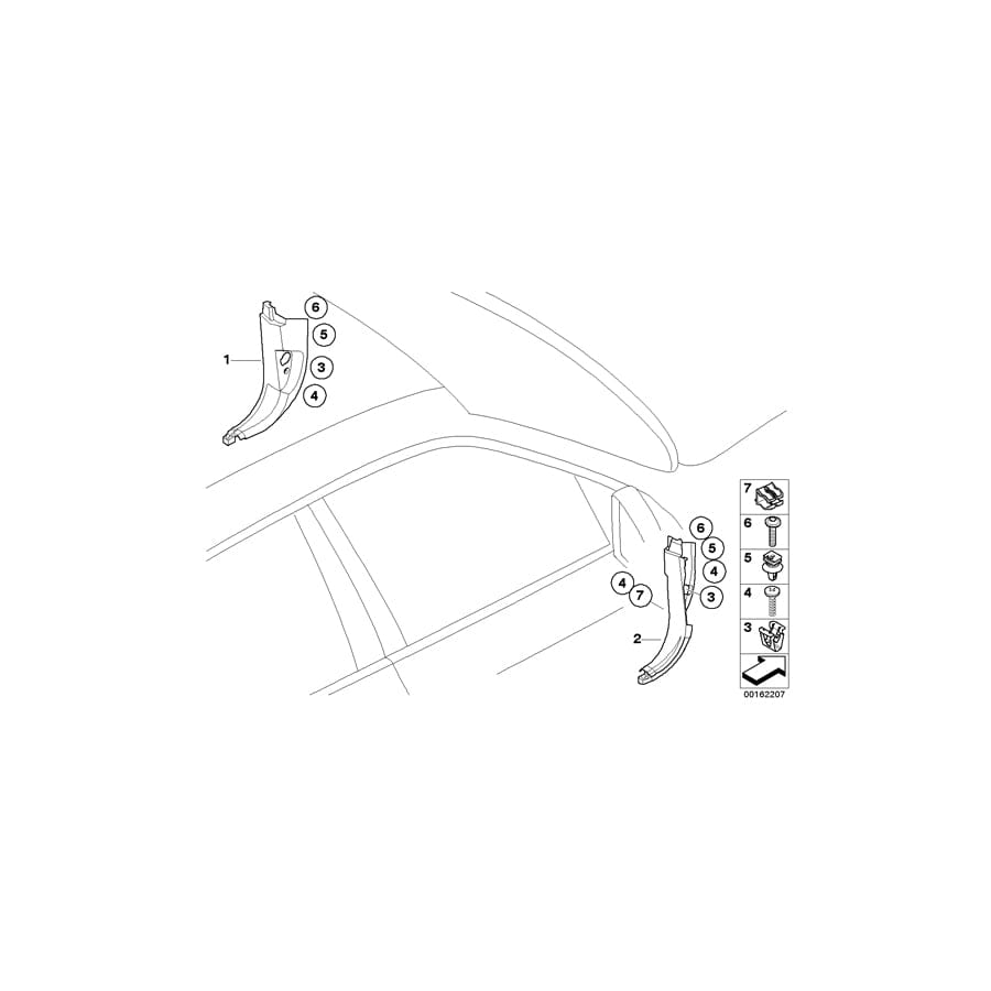 Genuine BMW 51437216985 E72 Cover, Bottom Left BEIGE (Inc. Hybrid X6)