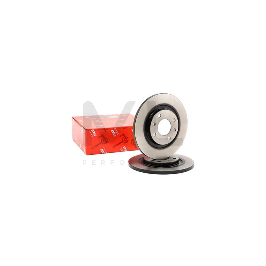 TRW DF2808 Brake Disc Solid, Painted, with bolts/screws  - 1 piece