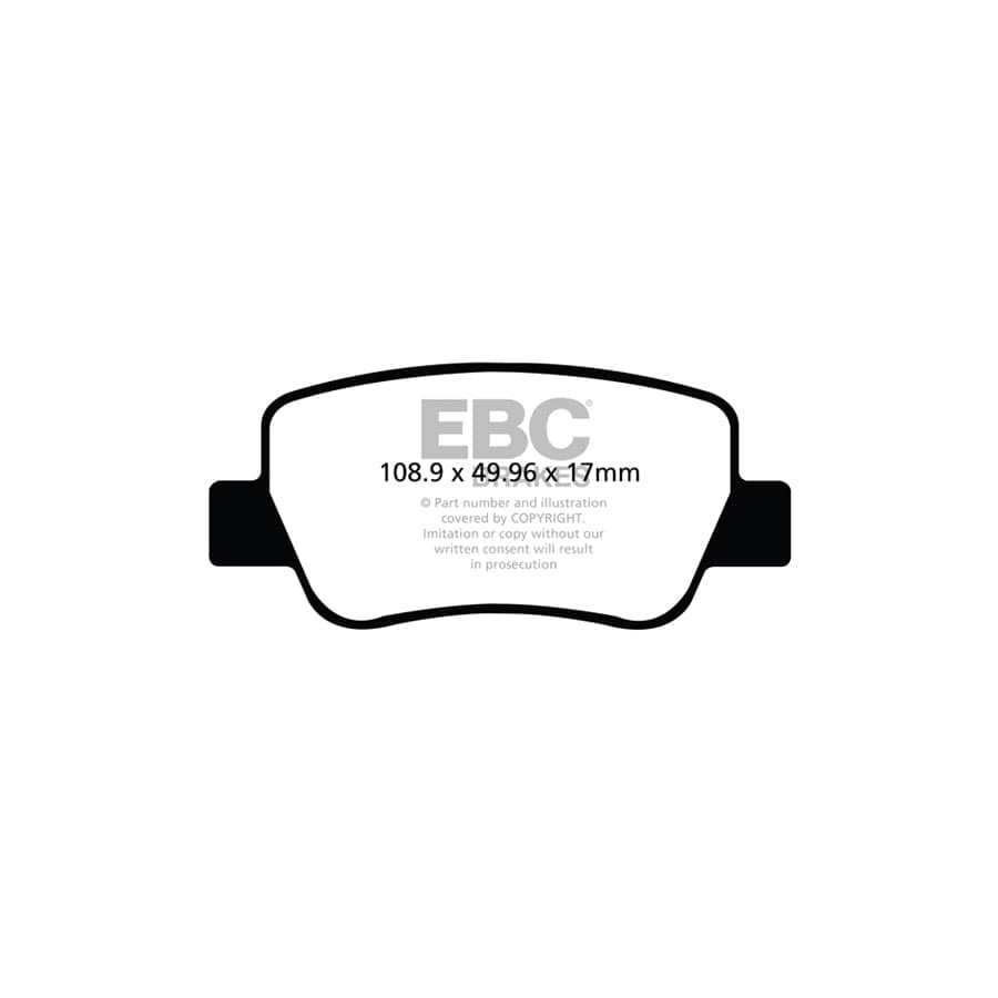 EBC PD01KR730 Toyota Avensis Greenstuff Rear Brake Pad & Plain Disc Kit 2 | ML Performance UK Car Parts