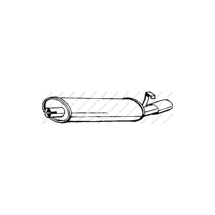 Bosal 148-333 Rear Silencer for Fiat Tipo Hatchback (160)
