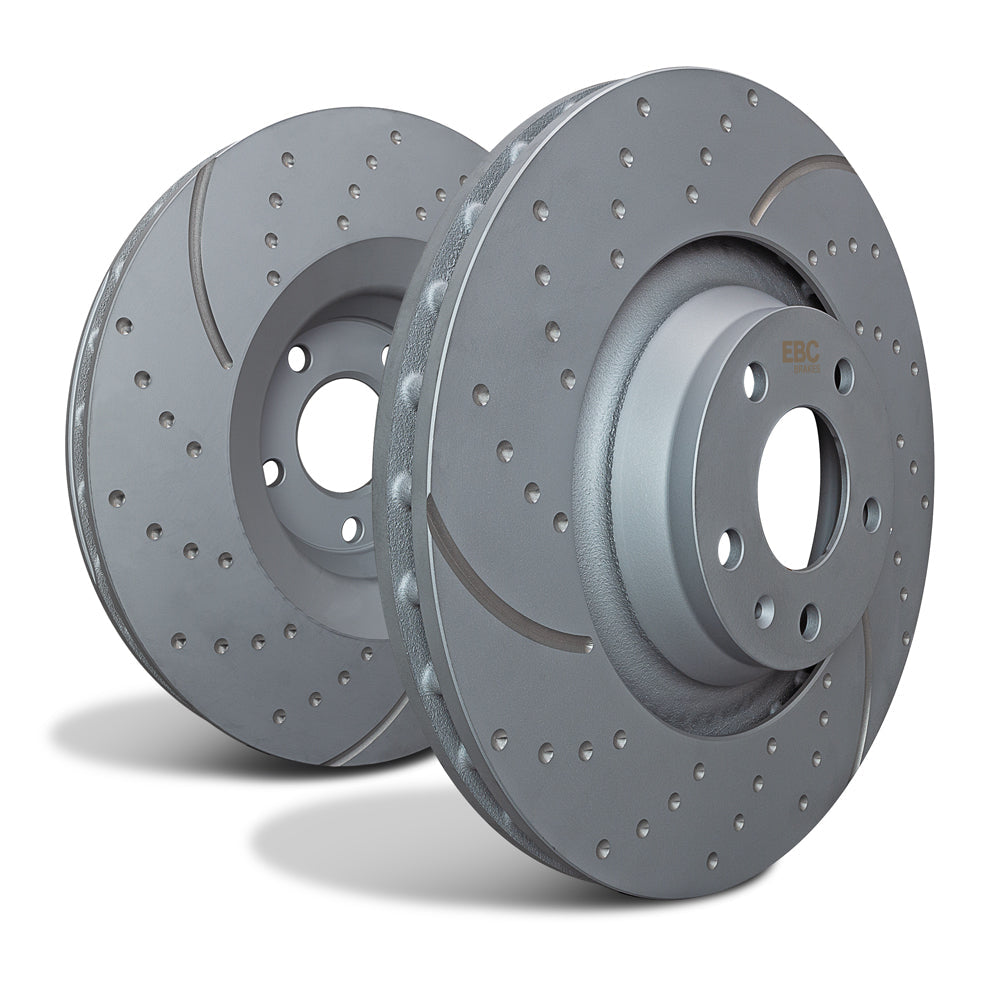 EBC GD2047 Jaguar Turbo Grooved Discs Rear - ATE Caliper 1 | ML Performance UK Car Parts