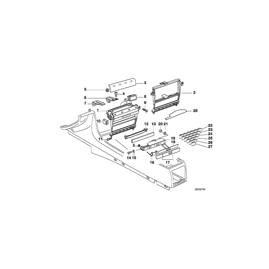 Genuine BMW 51168190358 E38 Fillister-Head Screw M3X5 (Inc. 740d, 750iLS & 725tds)