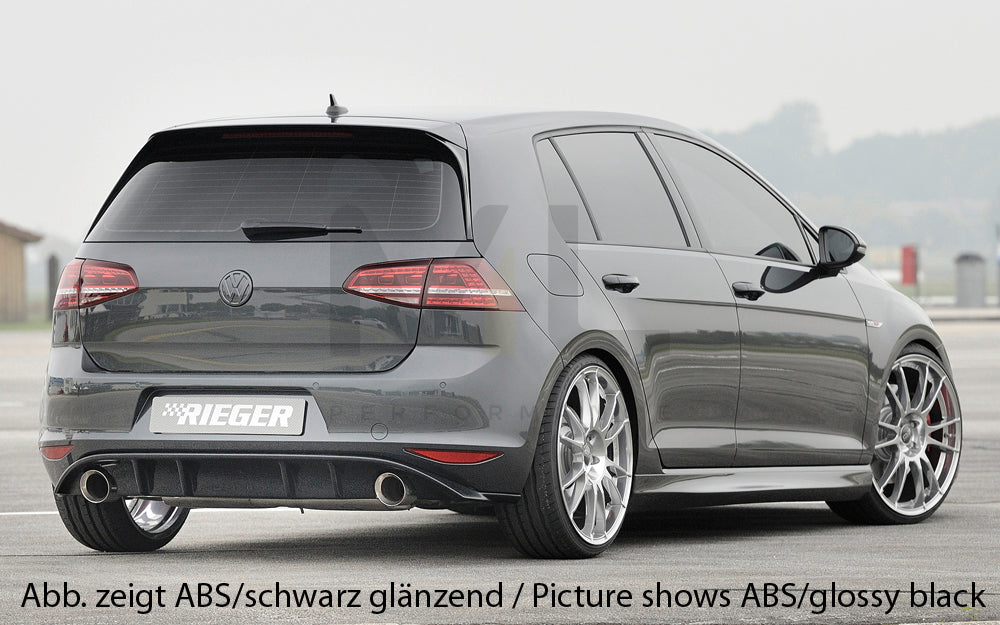 Rieger 00059563 VW Mk7 Golf Rear Diffuser (GTI Clubsport & GTI) 2 | ML Performance UK Car Parts