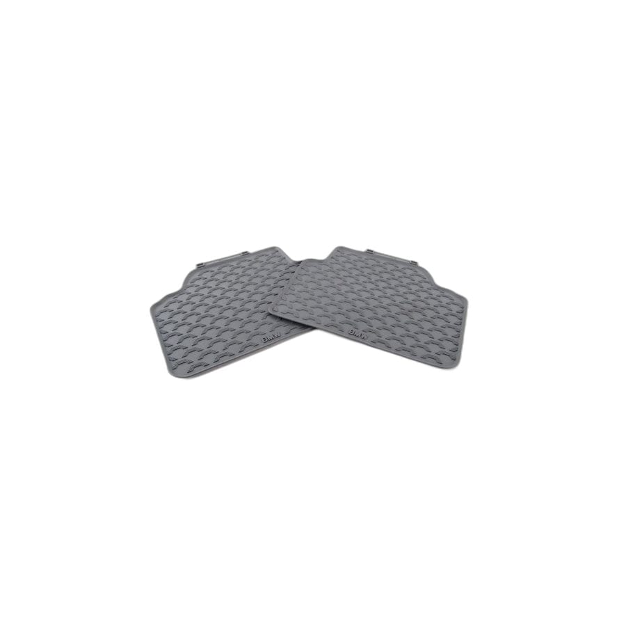 Genuine BMW 51470427559 E90 E91 Kit Rubber Floor Mats Rear GRAU (Inc. 320d ed)