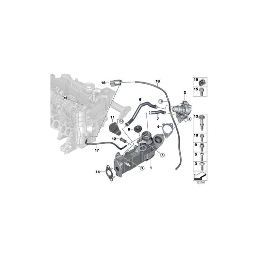 Genuine BMW 11718575403 Hose For Egr Cooler (Inc. Cooper D 1.6, Cooper SD & Cooper SD ALL4)
