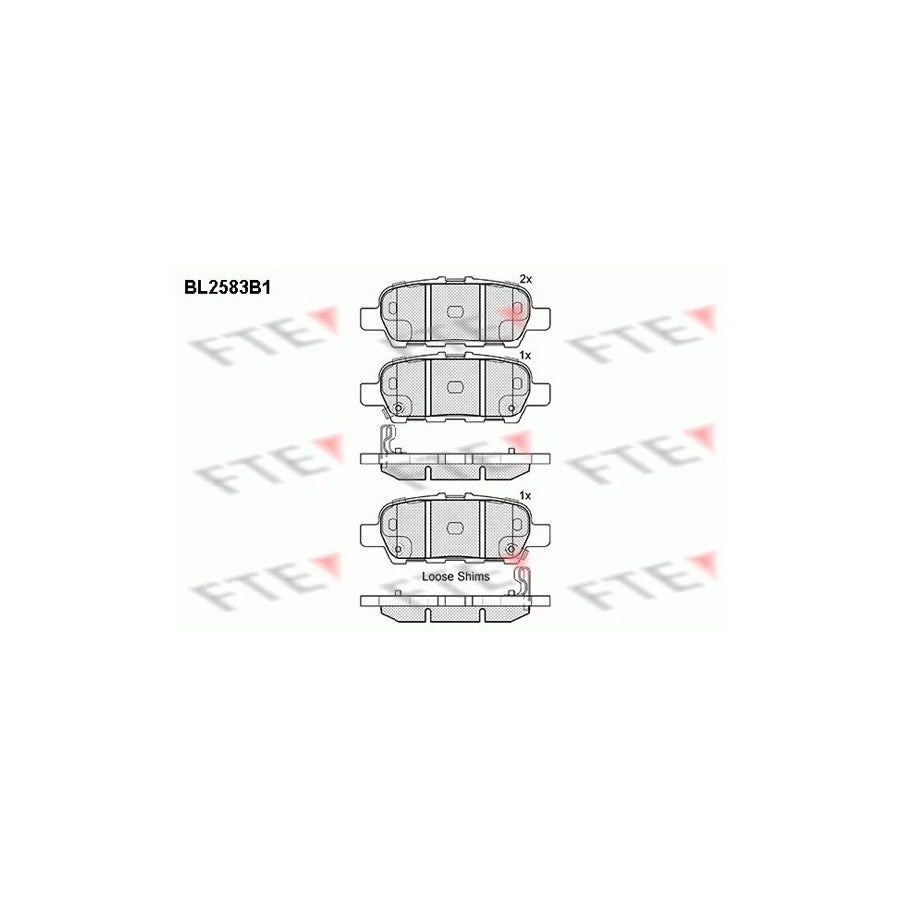 FTE Bl2583B1 Brake Pad Set