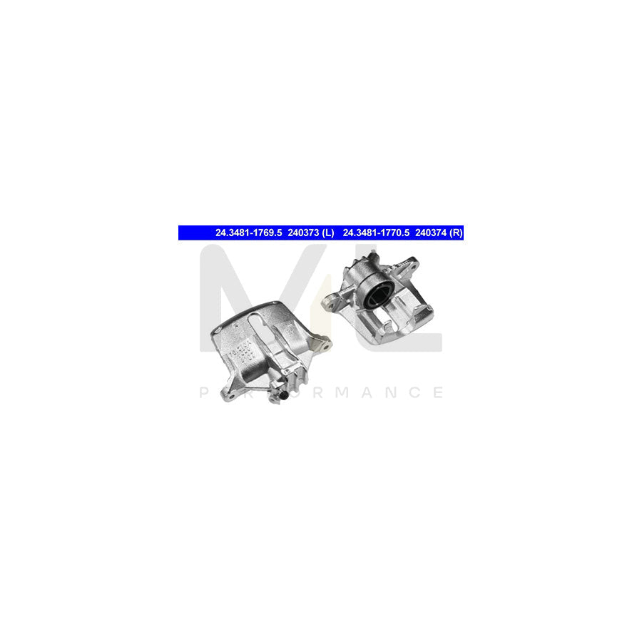 ATE 24.3481-1769.5 Brake Caliper for PEUGEOT 206 without holder