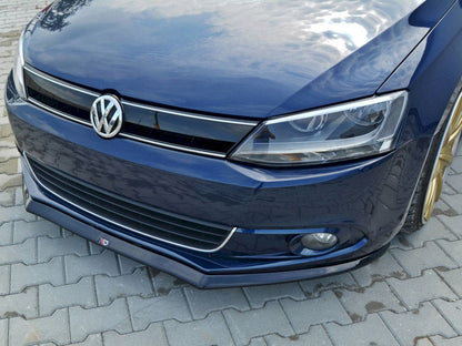 Maxton Design VW-JE-6-FD2T Front Splitter V.2 VW Jetta MK6 Sedan Pre-facelift (2011-2014) | ML Performance UK Car Parts