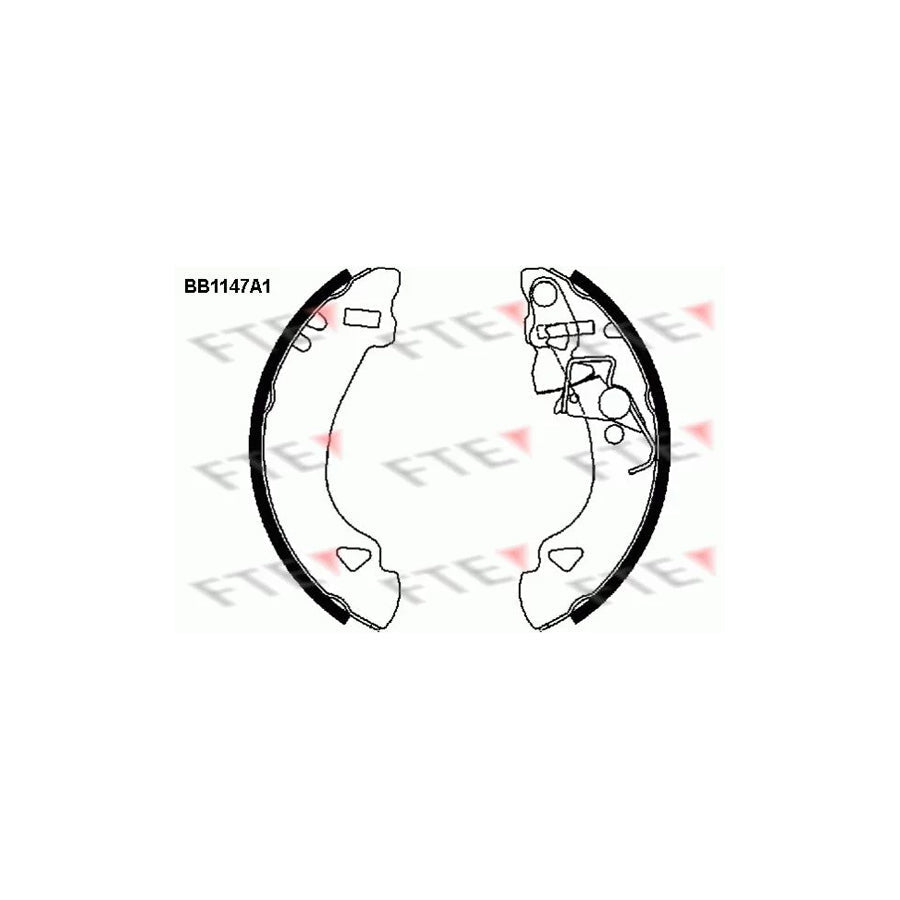 FTE 9100027 Brake Shoe Set
