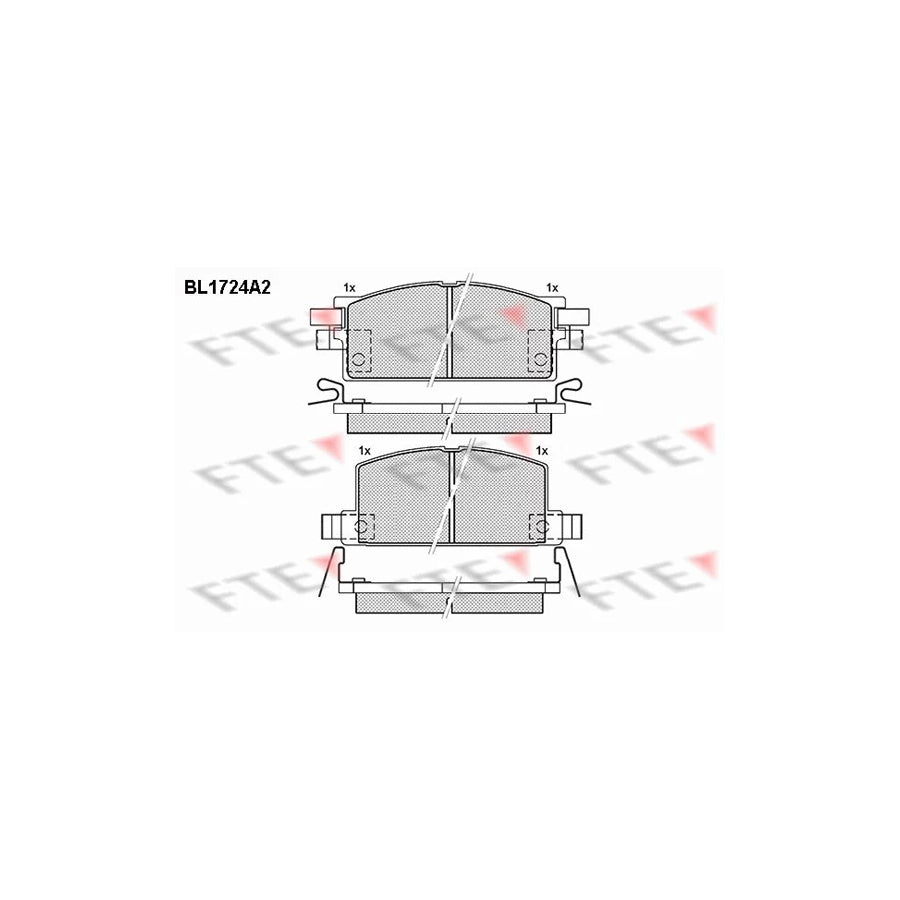 FTE Bl1724A2 Brake Pad Set for Isuzu Campo / Faster (Kb)