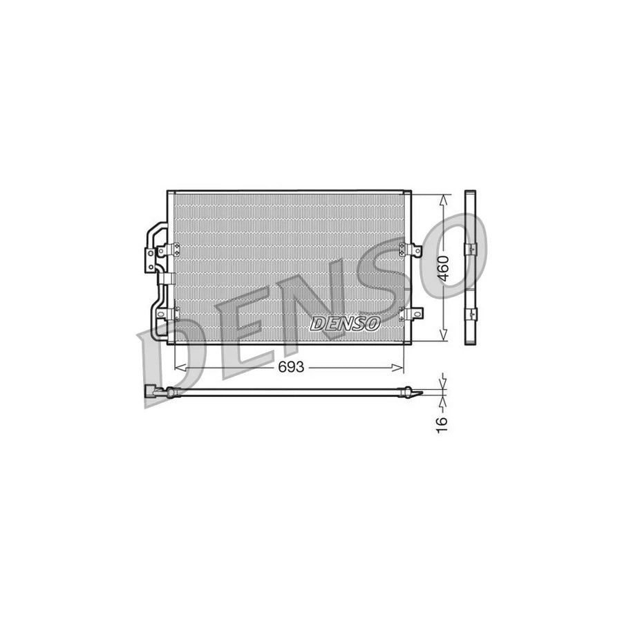 DENSO DCN07040 Air Conditioning Condenser