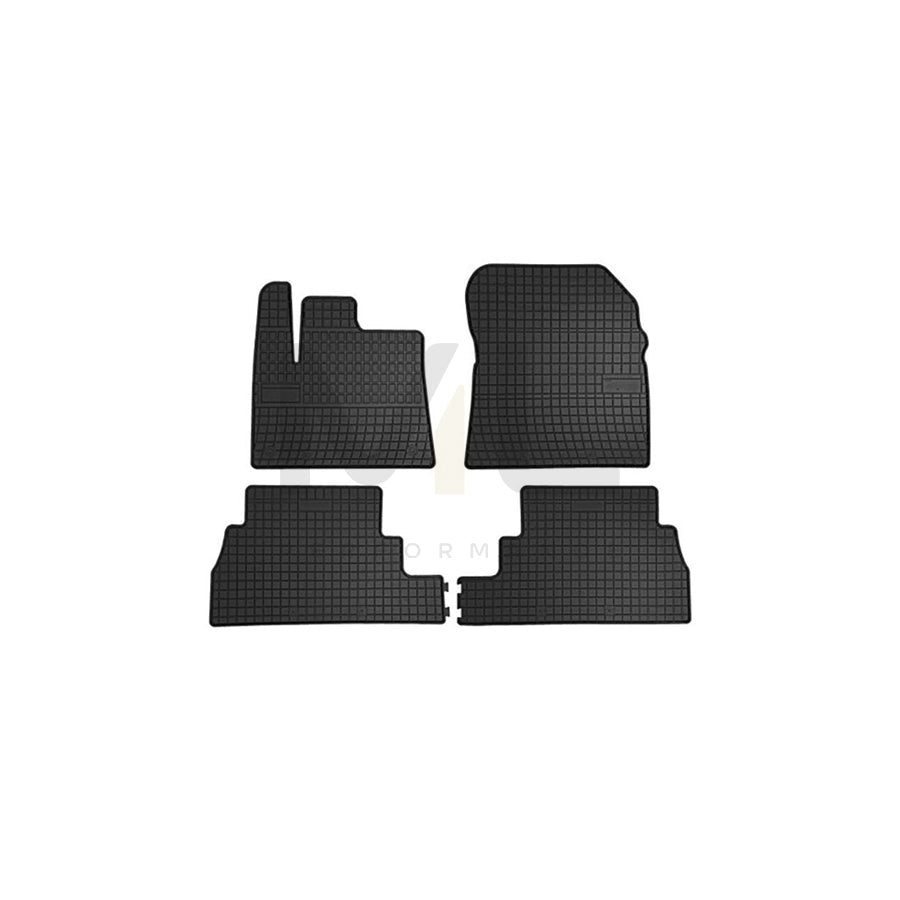 FROGUM Tailored 402225 Floor mat set for PEUGEOT Rifter MPV Elastomer, Front and Rear, Quantity: 4, Black, (LHD)