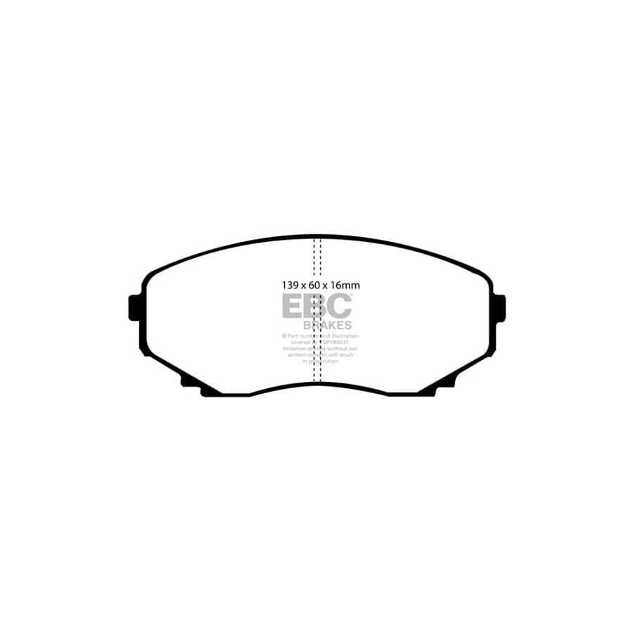 EBC PD01KF883 Mazda MPV Greenstuff Front Brake Pad & Plain Disc Kit  2 | ML Performance UK Car Parts