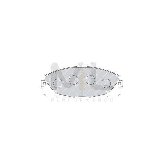 Ferodo Premier Eco Friction FVR4327 Brake Pad Set Not Prepared for Wear Indicator, Without Accessories