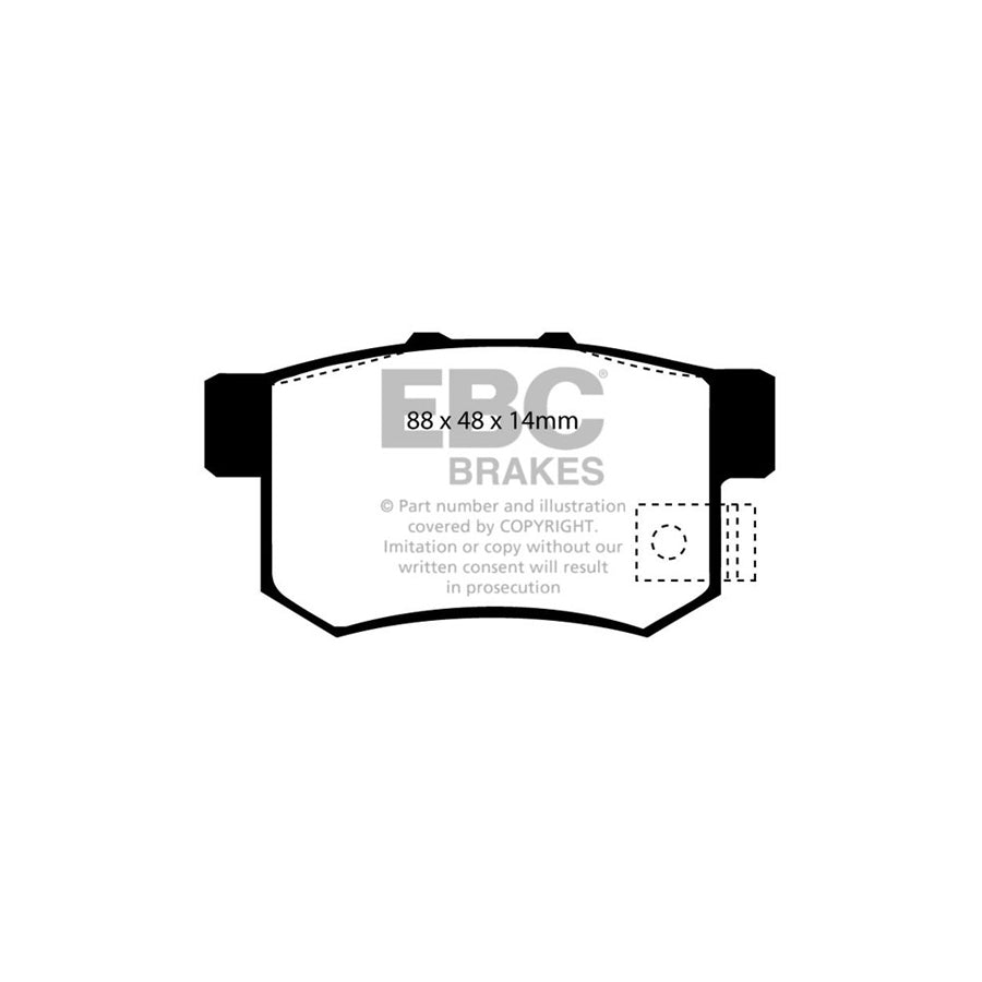 EBC DP781/2 Honda Ultimax Rear Brake Pads - Akebono Caliper 2 | ML Performance UK Car Parts
