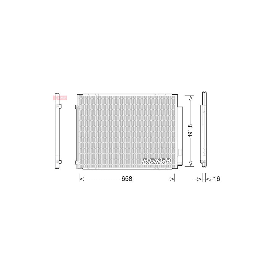DENSO DCN51010 Air Conditioning Condenser for Lexus Rx II (Xu30)