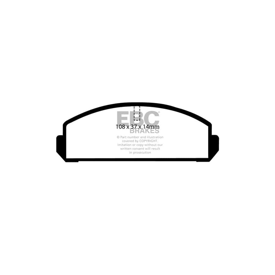 EBC PDKF1137 Mazda 323 Ultimax Front Brake Pad & Plain Disc Kit 2 | ML Performance UK Car Parts