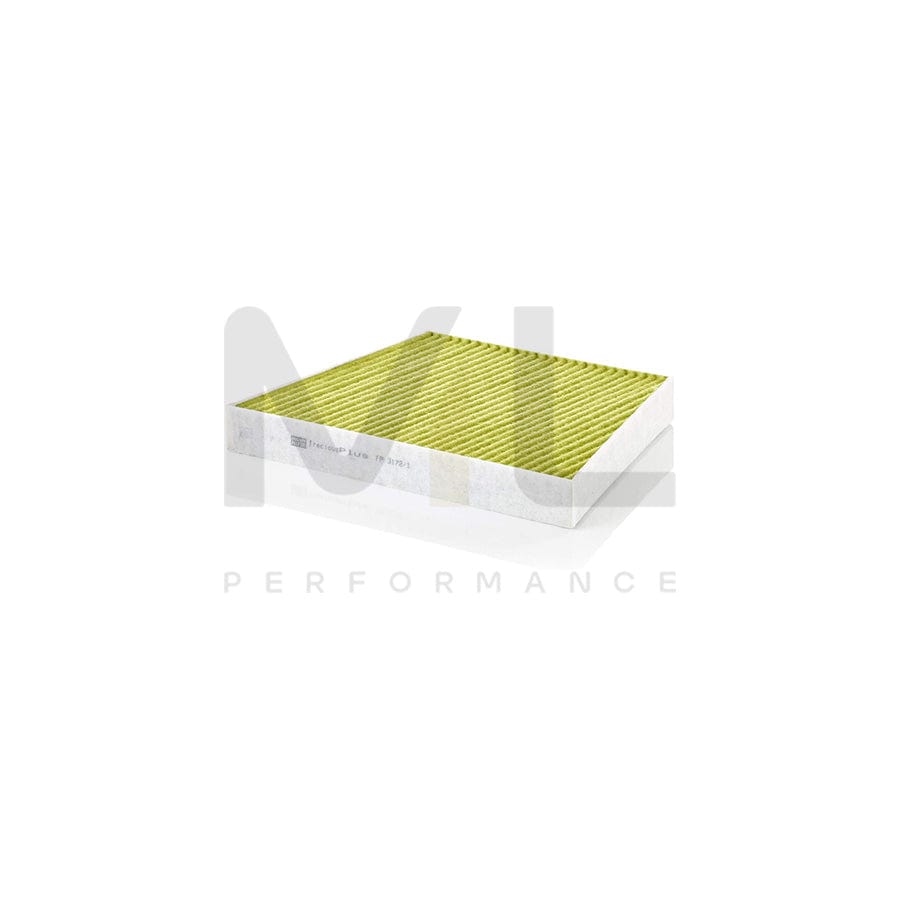 MANN-FILTER FP 3172/1 Pollen filter Activated Carbon Filter, Activated Carbon Filter with polyphenol, Particulate filter (PM 2.5), with antibacterial action, with fungicidal effect, FreciousPlus