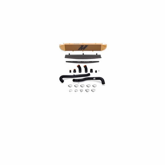 Mishimoto MMINT-FIST-14KBG 2014-2016 Ford Fiesta ST 1.6L Front Mount Intercooler (Gold) Kit w/ Pipes (Black)