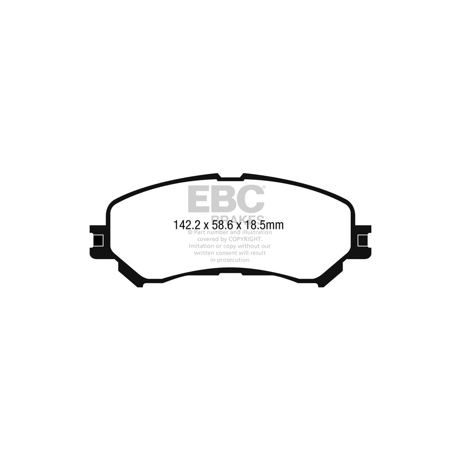 EBC DPX2272 Renault Ultimax Front Brake Pads - Girling/TRW Caliper 2 | ML Performance UK Car Parts