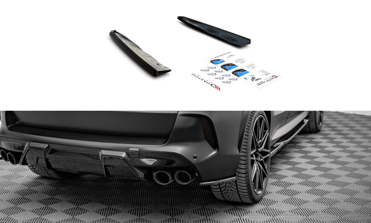 Maxton Design BM-X5M-05-RSD1T Rear Side Splitters BMW X5 M F95 | ML Performance UK Car Parts