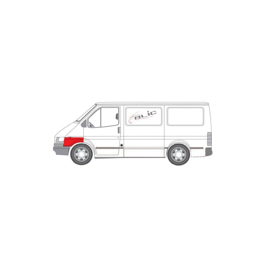 Blic 6504-03-2515321P Wing Fender for Ford Transit