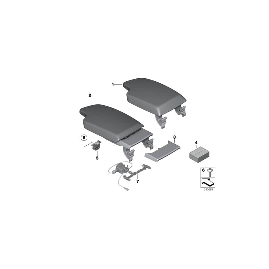Genuine BMW 51169285134 F31 F30 F32 Cover Leather SATTELBRAUN (Inc. 325d, 320dX & 328i)