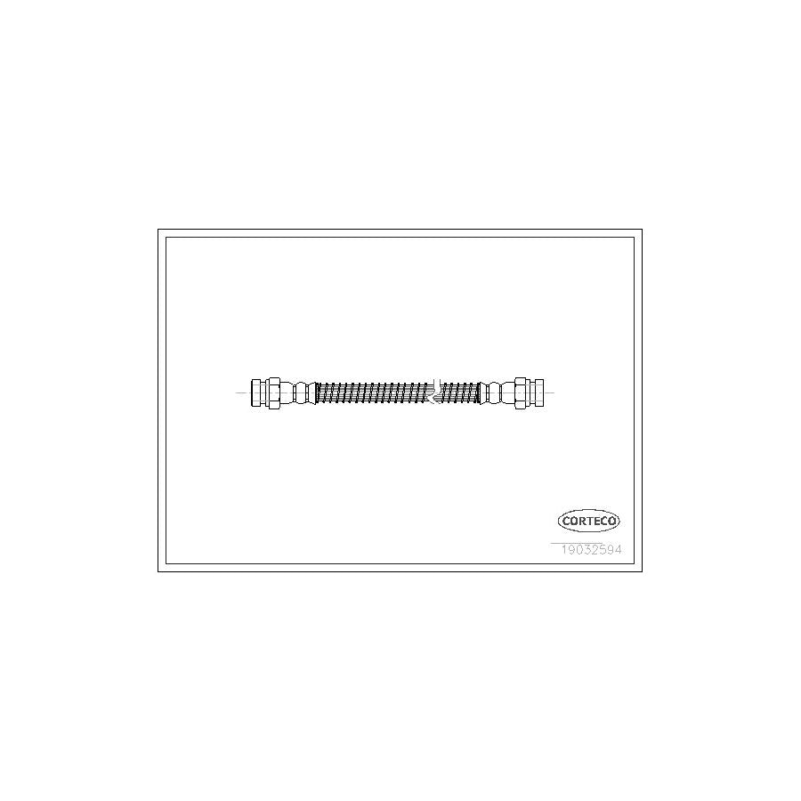 Corteco 19032594 Brake Hose for Hyundai Amica / Atoz (MX)