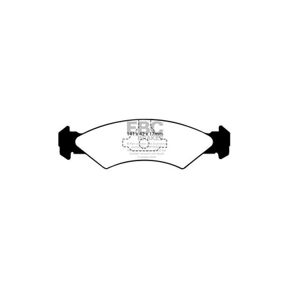 EBC DP4512R Ford Fiesta Mk2 Yellowstuff Front Brake Pads 2 | ML Performance UK Car Parts