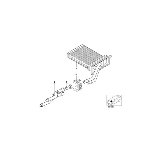 Genuine BMW 64118385272 E52 Set Pipe (Inc. ALPINA V8 & Z8)