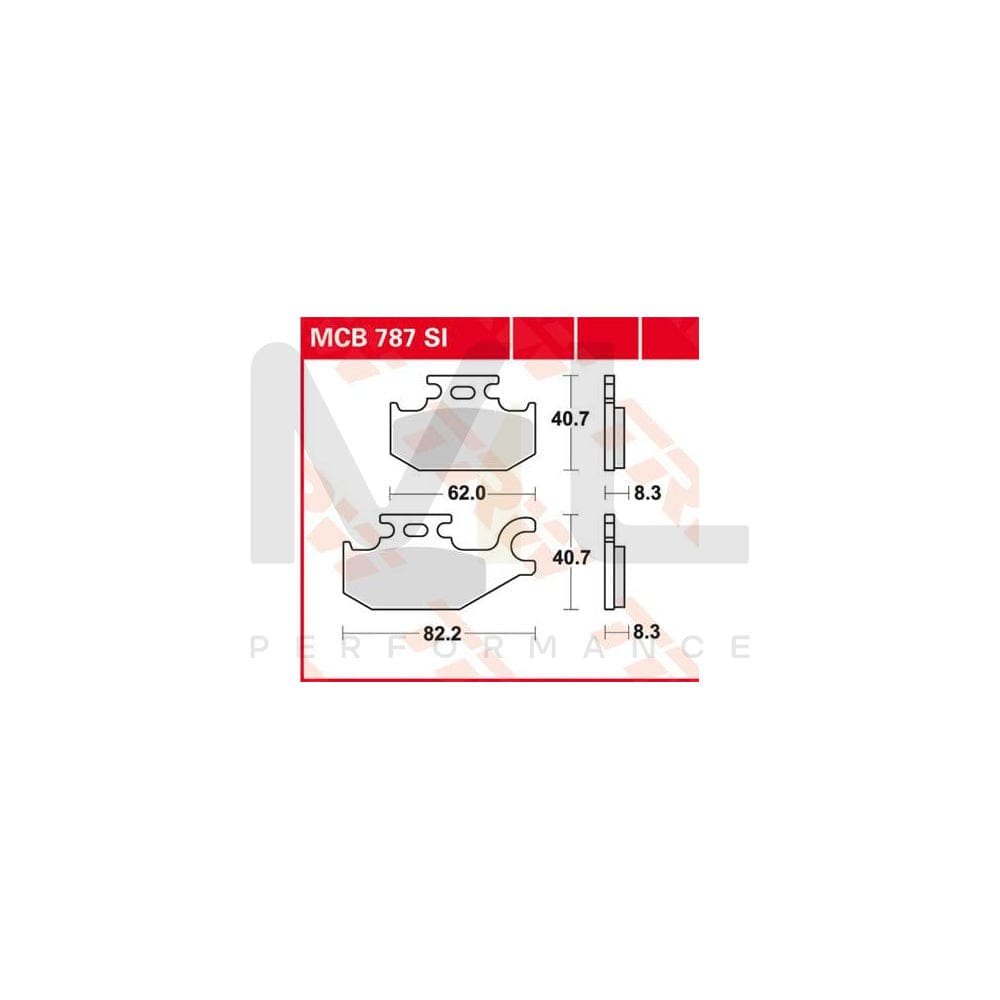 TRW Sinter Offroad Mcb787Si Brake Pad Set